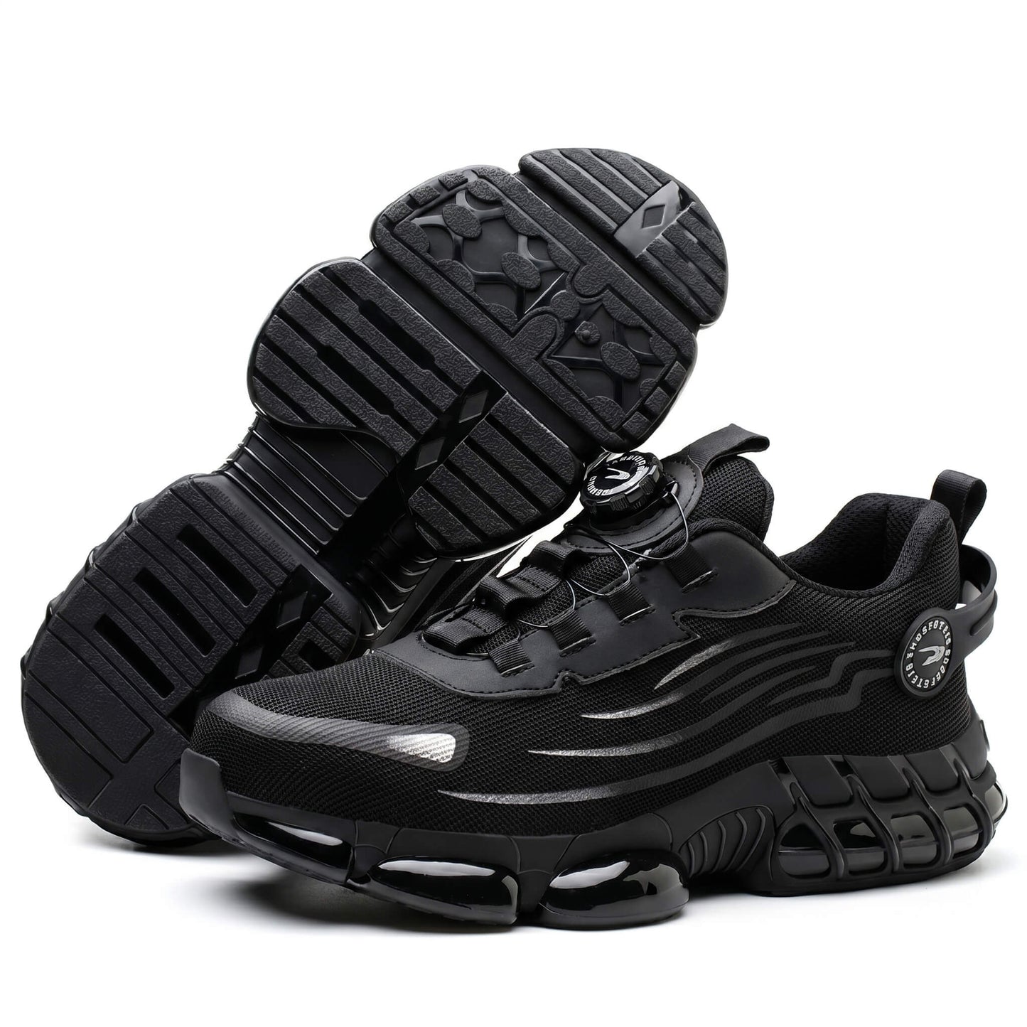 strovak flex black steel toe comfort safety shoe soleview