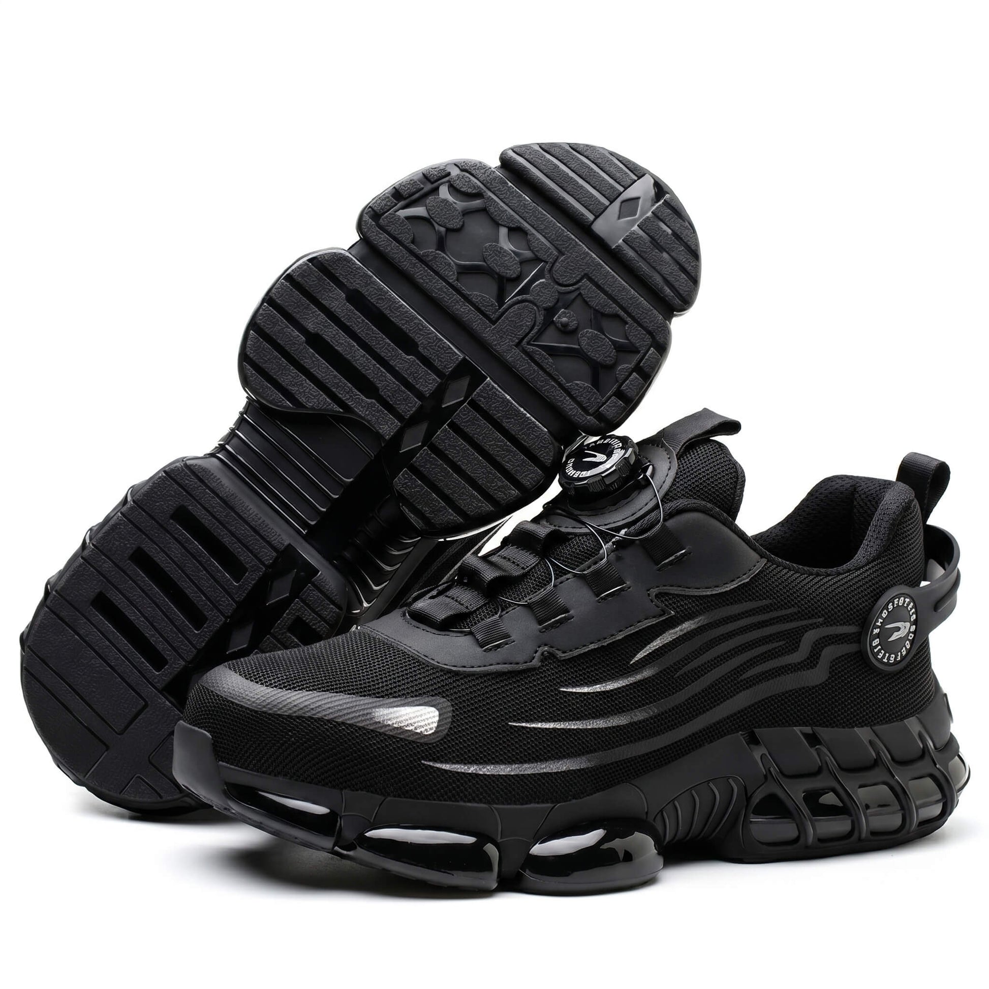 strovak flex black steel toe comfort safety shoe soleview