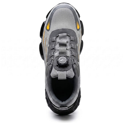 strovak flex grey safety shoes front 