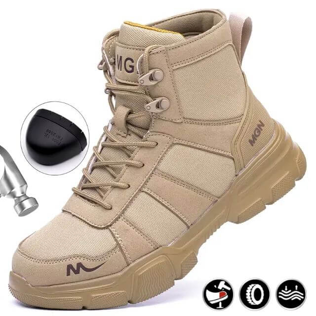 strovak anvil beige safety boots steel toe cap