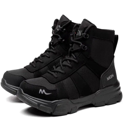 strovak anvil black safety boots steel toe cap background