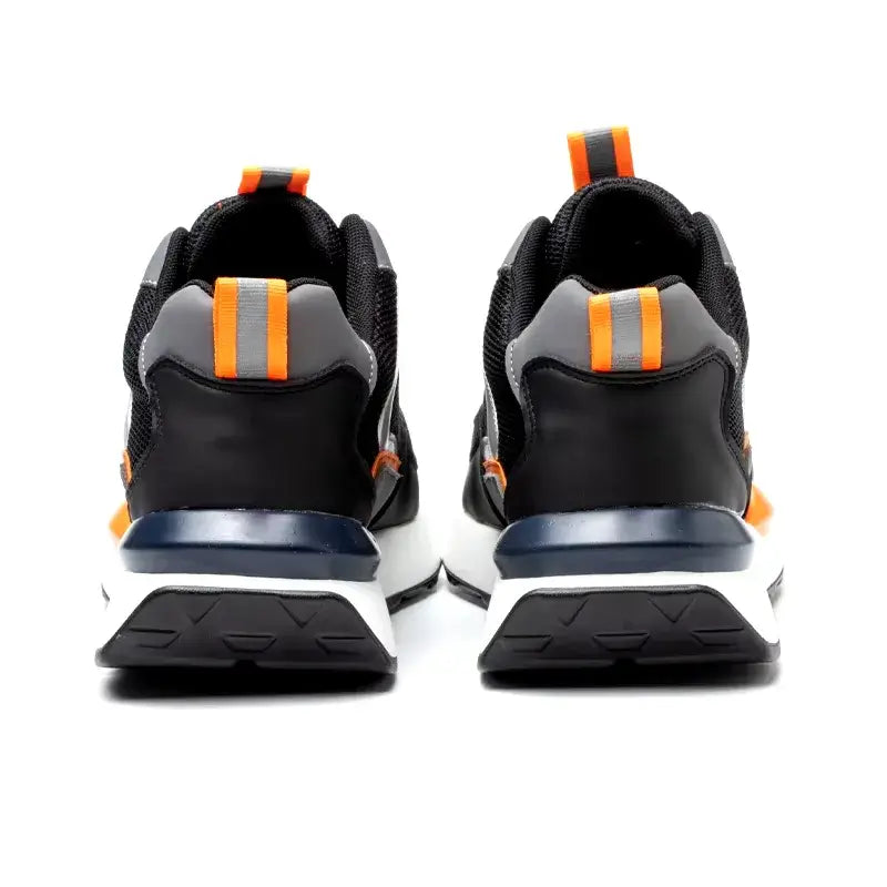 strovak pulse orange safety shoes steel toe cap back side